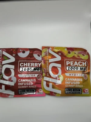 Flav Edibles Peach Rings 1000mg