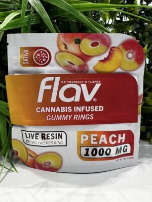 Flav Edibles Peach Rings 1000mg