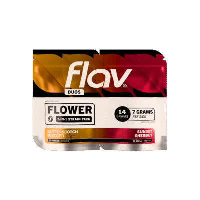 Flav Duos Butterscotch Biscotti & Sunset Cannabis Strains