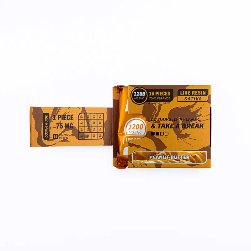 FLAV Peanut Butter Chocolate Bar – Live Resin Artisan Milk 1200mg FLAV Peanut Butter Chocolate Bar – Live Resin Artisan Milk 1200mg