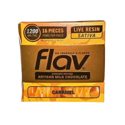 FLAV Chocolate Bar – CARAMEL Live Resin 1200mg