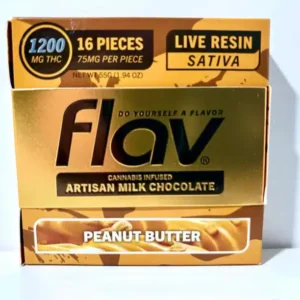 FLAV Red Velvet Chocolate Bar – Live Resin Artisan White 1200mg
