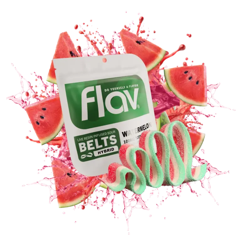 Flav Sour Belt Watermelon 1000mg THC Live Resin Gummy Flav Sour Belt Watermelon 1000mg THC Live Resin Gummy