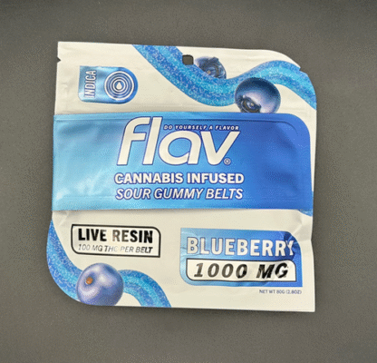 Flav Sour Belt Blueberry Gummy