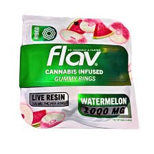 Flav Sour Belt Watermelon 1000mg THC Live Resin Gummy